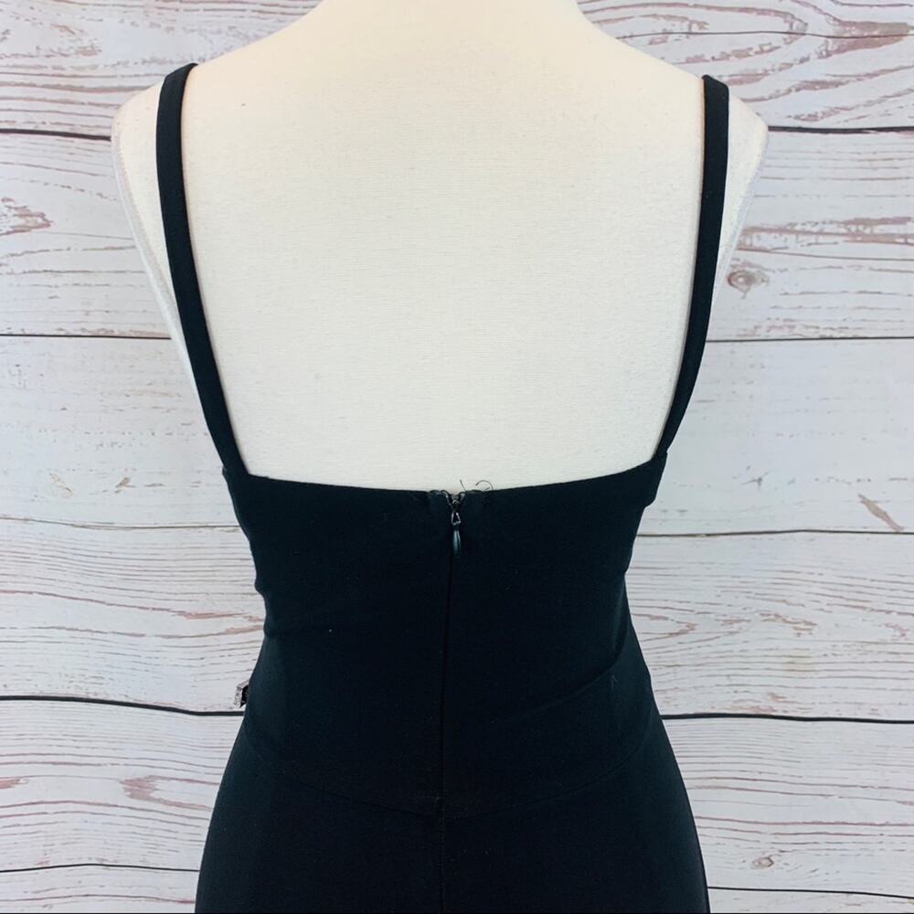 Cachet black high low rhinestones slit like new - Picture 7 of 11